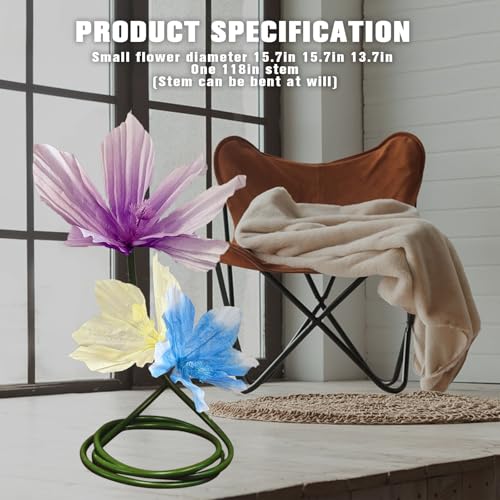 3D Lily Flower Artificial Flowers Decorative Large for Birthday Party Wedding Background Eco-Friendly Waterproof Home Garden Hotel Office Event Decor - color: Lilies-a