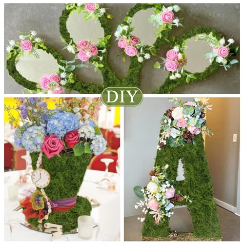 2Pcs Artificial Moss Rolls for Decoration Fake Moss Rug Table Runner 12" x 79" Artificial Grass for Plants Indoor Green Faux Mossy for Planters Crafts Centerpieces Fairy Garden 30 x 200cm - color: Green, 2 Pcs 12 X 79 Inch/30 X200 Cm