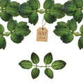 100 Pcs Artificial Flowers Green Leaf Bulk Faux Greenery Silk Fake Rose Leaves Bouquet Garland Wreath Floral Arrangement Supplie DIY Craft (6 Small-Leaf Green) - color: 03. 6 Small-leaf Green