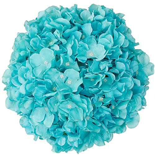 Artificial Hydrangea Flowers Tiffany Heads 10 Fake Hydrangea Silk Flowers for Wedding Centerpieces Bouquets DIY Floral Decor Home Decoration with Stems - color: 10pcs Tiffany, size: Large