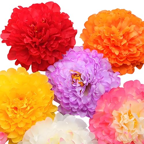 20 Pcs Pink Peony Artificial Flowers 7.8" Real Touch Big Faux Peonies Fake Flower Heads for Wedding Bridal Bouquet,Table Centerpieces, Home Decor - color: Pink