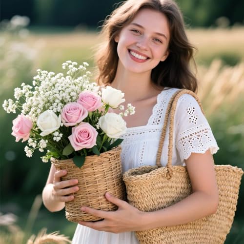 28CM Artificial Babys Breath Flowers,36pcs Babys Breath Artificial Flowers Bulk White for Wedding Bouquets,Party Decorations Realistic Fake White Flowers for Bridal & Event Decor
