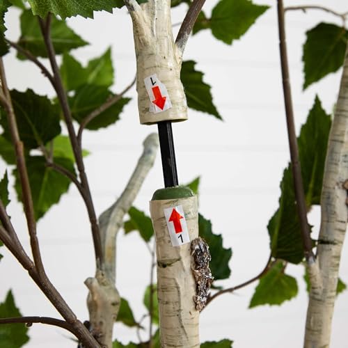 Nearly Natural 6ft. Artificial Birch Tree with Real Touch Leaves - size: 6ft
