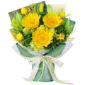 Forever Flowers for Delivery - Preserved Sunflower Bouquet with Gift Box & Greeting Card, Real Eternal Flowers, Gifts for Women, Mom, Mother's Day, Birthday, Anniversary, Graduation - color: Green