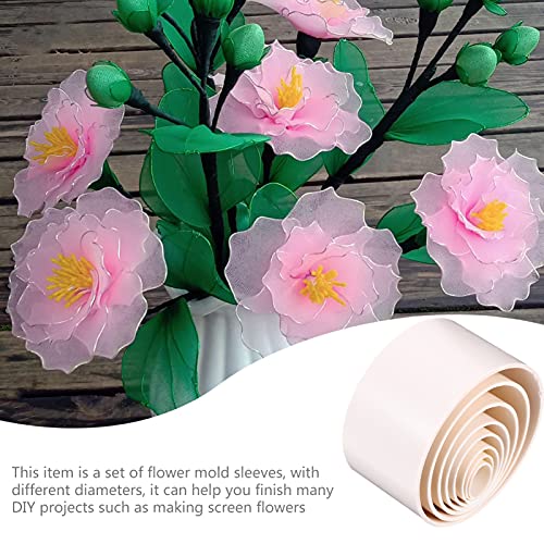 EXCEART Wire Mesh Flower Tool Set 2.95In 32Pcs DIY Mold Sleeves for Silk Flower Crafting and Petal Making with Multiple Diameter Screen Molds for Floral Arrangements