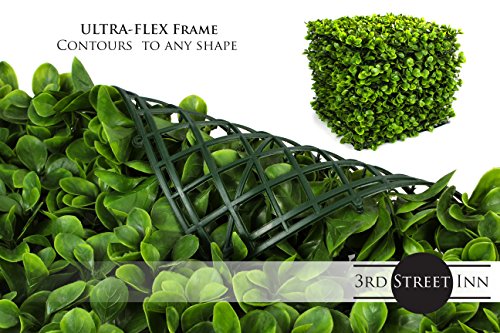 3rd Street Inn Artificial Greenery Wall Panels for Privacy - 4-Pack - color: Jasper