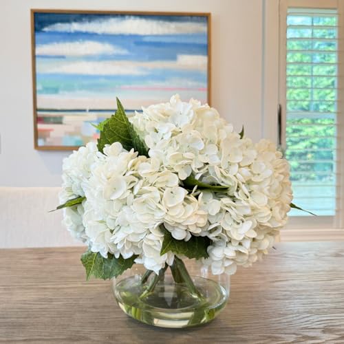 Calm Elegance - Real Touch - Faux Floral Arrangement, Premium Artificial Indoor Flower Display with Beautiful Blooms and Foliage - High Energy Natural Looking Floral - color: Calm Elegance - Real Touch