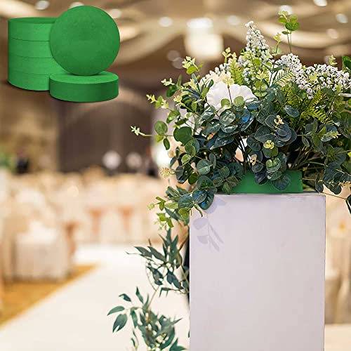 Max Shape Round Floral Foam Blocks,Large Dry Floral Foam for Artificial Flowers,Craft Project,Wedding Aisle Flowers,Arty Decoration 6 Pack (7.87'') - size: 7.87''