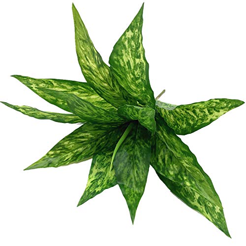 CATTREE Artificial Plants Outdoor, Fake Plant Décor Shrubs Faux Grass Plastic Leaves Greenery Bushes Home Garden Wedding Party Decorations Indoor Office Yard Verandah Planter Filler - Yellow 2 Pack - color: Magnolia Grass-yellow-2 Pack