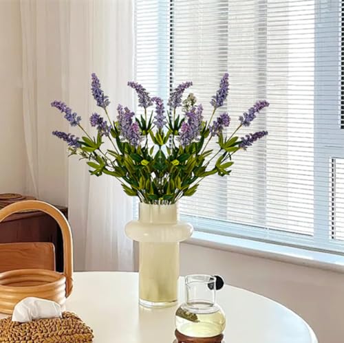 Melorca&Guilla Artificial Plants,3PCS 29" Green Faux Branches for Vase,Faux Greenery Stems Artificial Plants & Flowers for Shop Garden Office Home Décor (3, Purple Sage) - color: Purple Sage