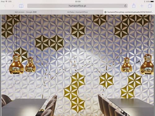 12 Pcs 3D Flower Venus Hanging Room Divider Panel, 14"x12" Screen Panels High Density Polyester Fiber Board Cut Room Partition Home Decoration (Gold) - color: Gold