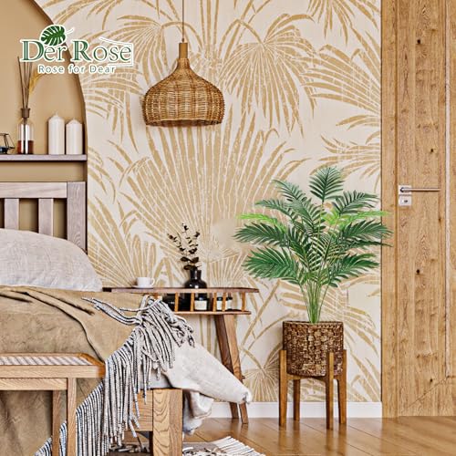 Der Rose 28'' Artificial Palm Tree Tall Fake Tropical Faux Trees Indoor and Outdoor for Home Bathroom Porch Outside Patio Decor (White Pot) (Pack of 2) - size: Style B - White - 28“ (Pack of 2)