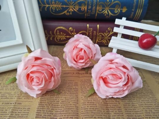 Rikyo Artificial Pink Rose Wrist Corsage Band Bracelet and Boutonniere Set, 2 Pack, Prom Flower Wrist Corsage Wristlet Band Bracelet for Wedding, Handmade Petals Hair Hat Wreath - color: Pink