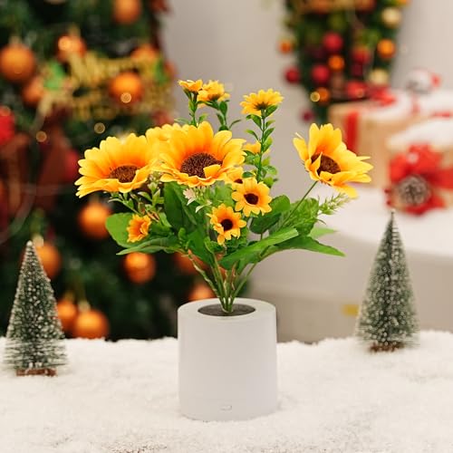 WSYEAR Sunflower Flower Lamp Gifts for Women, Birthday Christmas Ideal Gifts for Mom Granddaughter Girlfriend Friend Wife, Bedroom Bar Coffee - color: Sunflower Flower Lamp