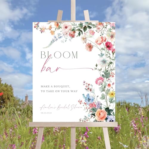 Love Is In Bloom Flower Bar Sign, Bloom Bar Sign Bridal Shower, Sign Love In Bloom, Flowers Sign, Flower Market Sign - color: Flower #12