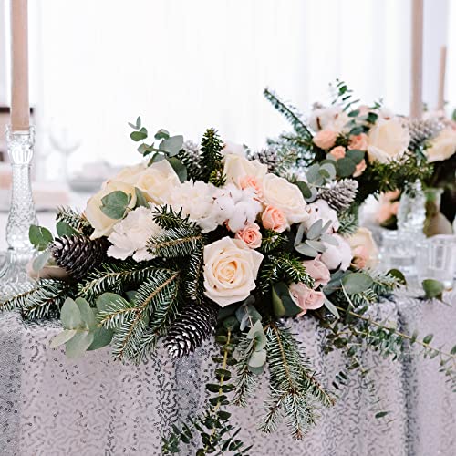 HongWay 4 Pieces Floral Foam Cage Flower Holder with Floral Foam for Fresh Flower Arrangement and Wedding Holiday Decorations