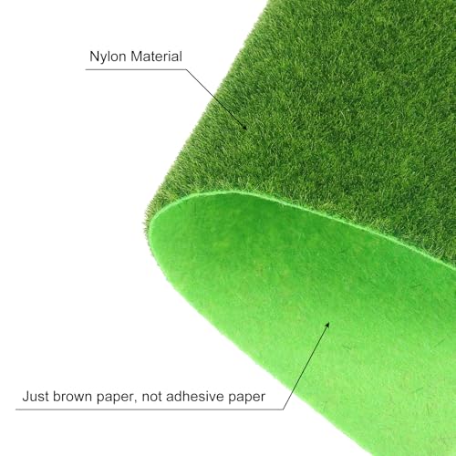 MECCANIXITY 12Pcs Artificial Grass Turf Mat, 6 x 6 x 0.2 inch Realistic Fake Grass Rug Carpet for Outdoor Garden Lawn Landscape Decoration Patio Rug