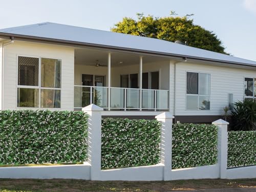 DOEWORKS Expandable Fence Privacy Screen for Balcony Patio Outdoor, 1PC Faux Ivy Fencing Panel for Backdrop Garden Backyard Home Decorations