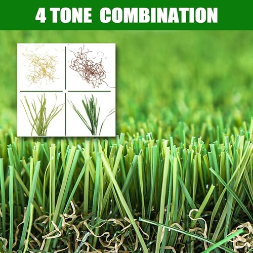 Artificial Grass Turf 4x10 FT Dog Pee Pad, Large Synthetic Turf Mat with Drainage Holes for Potty Training, Reusable Fake Grass Rug Outdoor Patio Balcony, Green - size: 4x10FT