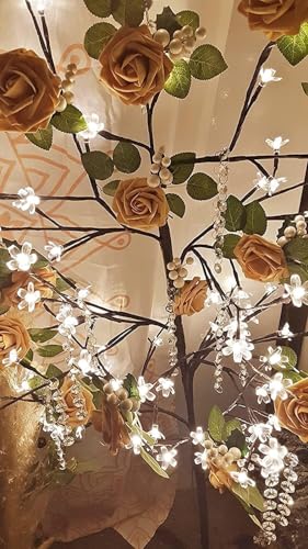 Higfra Artificial Flowers 50 Stems Realistic Roses - Lifelike Fake Flowers for Wedding Bouquets, Baby Shower Decor, Home Centerpieces, DIY Floral Arrangements (Gold, 50Pcs) - color: Gold, size: 50Pcs