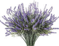Butterfly Craze Lavender Artificial Flower Stems - UV-Protected Outdoor Artificial Plants - Plastic Flowers for Outdoors - Floral Picks for Weddings & Centerpieces - 4 Pack, 14.5"-16.5" - size: 4 Piece Bundle