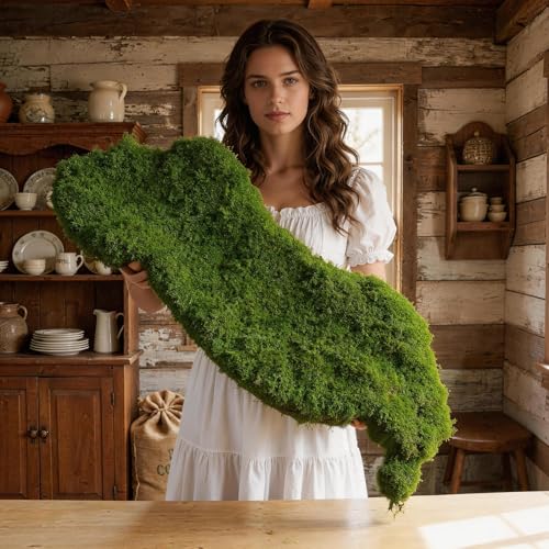 Bupelo Fake Moss Rug Artificial Moss 19.7" x 39.4" Faux Moss for Crafts Like Fairy Garden Accessories, Plants Indoor, DIY Enchanted Forest Decor, Wedding Table Runner Party Decorations (50x100cm) - size: 50cm*100cm