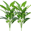 COTSEN Artificial Plants 2 Pcs Artificial Alocasia Plants 28inch Faux Alocasia Tree Large Fake Plants Family Office Indoor Outside Decor