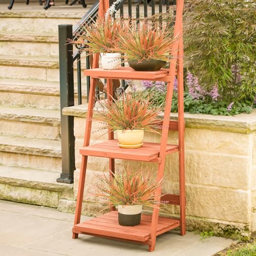 10 Pcs Fall Flowers, UV Resistant Artificial Fall Plants Outdoor Plastic Fake Fall Flowers Faux Monkey Grass Shrubs Bushes for Indoor Outside Planters Porch Window Box Home Decor - color: Bright Orange, size: 10pcs