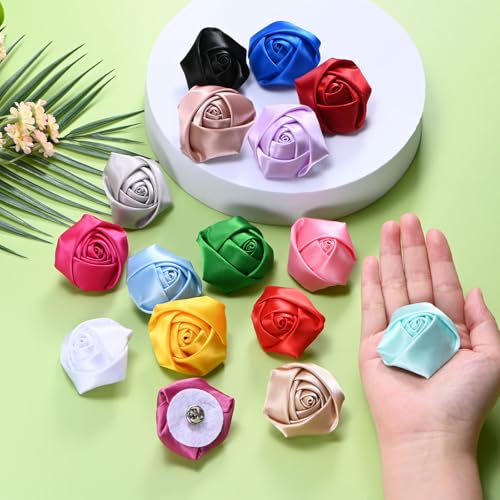 M METERXITY 16-Pack Lapel Pin for Men, Handmade Flower Brooch Button Pins for Men Suits, Formal Boutonnieres for Wedding/Groom/Corsage - color: Dark Green