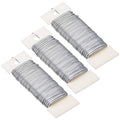 Hapeper 22 Gauge Floral Flexible Wire for Christmas Wreath Tree, Flower Arrangements, 3 Pack 114 Yards (Silver) - color: Silver