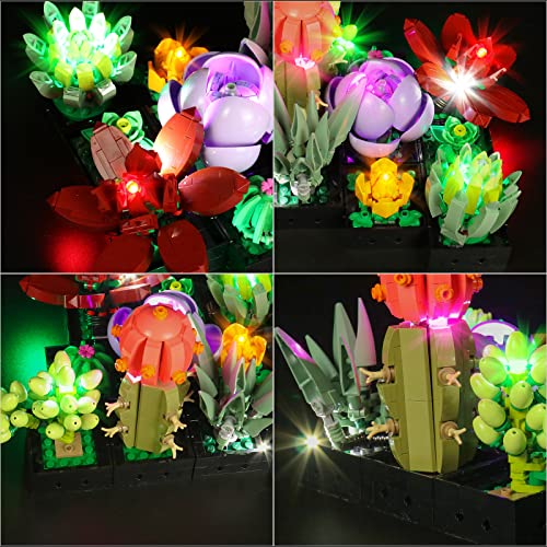 LED Light Kit for Lego Succulents 10309 Plant Decor Building Set; Decoration Lights Build a Succulents Display Piece for The Home or Office (Lights Only, No Lego Models) - color: 10309 Succulents, size: Standard Version