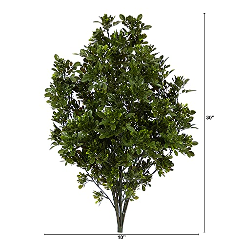 Nearly Natural 2.5ft. Tea Leaf Artificial Plant UV Resistant (Indoor/Outdoor)