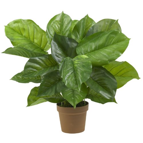 Nearly Natural Large Leaf Philodendron Silk Plant (Real Touch) - size: 32 x 27 x 27