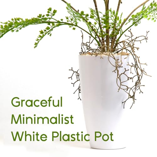 Fake Plants 38" Tall Artificial Plants Faux Plants Indoor Outdoor Tree in White Pot for Living Room Home House Office Decor