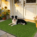 HEBE Artificial Grass Turf Mat 3'x5', Fake Grass Pee Pad for Potty Training,Washable Reusable Turf Carpet Dog Grass Patch for Dogs Potty, Lawn, Balcony, Indoor Outdoor - size: 35"x59"