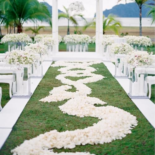 CODE FLORIST 1500 PCS Silk Rose Petals for Valentine's Day,Fake Rose Petals for Romantic Night,Wedding,Proposal Anniversary Flower Decorations(Separated,Scented,Ivory) - color: Ivory, size: Separated 1500 pcs