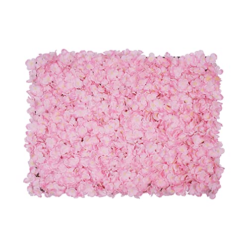 20Pcs Flower Wall Panel 15.7"x 23.6" Rectangular Artificial Flowers Wall Decoration Artificial Silk Flowers Panel for Home Party Wedding Christmas Festival Photo Backdrop Decor (Light Pink) - color: Light Pink