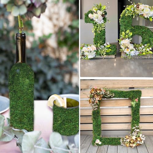 FAICOIA Moss Table Runner Dried Moss for Crafts Green Moss Roll for Fairy Gardens Wedding Woodland Decor 12" x 60" Preserved Moss Mat for Table Decoration Moss Carpet for Moss Grass Wall 30x153cm - color: 12 x 60 Inch/30 x 153 cm