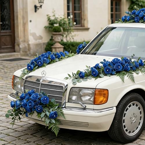 100Pcs Real Looking Royal Blue with Diamonds Artificial Rose Flower Heads, Foam Fake Roses for DIY Wedding Decorations Baby Shower Centerpieces Home Party Valentine's Day Mother's Day Decor - color: 100pcs Royal Blue With Diamonds