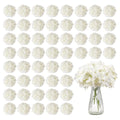 VEVOR Artificial Flowers, 65 pcs Real Looking White Silk Fake Hydrangea Bulk, White Faux Bridal Shower with Stems for DIY Wedding Bouquets, Home Centerpieces Arrangements, Party Tables Decorations - size: 65 PCS