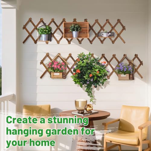 2Packs 13x78in Expandable Wood Wall Trellis for Climbing Plants Outdoor - Lattice Panels for Outside Indoor Balcony Patio Garden, Ideal for Ivy, Vines, Clematis, Roses - style: 2 packs
