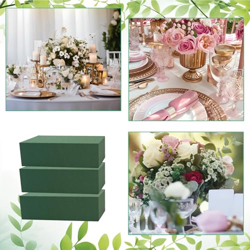 TANEMUDO 36 Packs Floral Foam Blocks Wet & Dry for Flower Arranging,5.5 x 3.1 x 1.8 Inches Floral Styrofoam Blocks Kit for Fresh and Artificial Flowers, Wedding and Home Decor