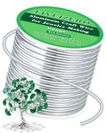FIVEIZERO 9 Gauge Aluminum Craft Wire 33ft,Armature Wire for Sculpting, Bendable Metal Wire for Jewelry Making, Wire Wrapping, Floral Sculptures,Clay & Christmas Ornaments Crafting(Sliver) - size: 9 Gauge