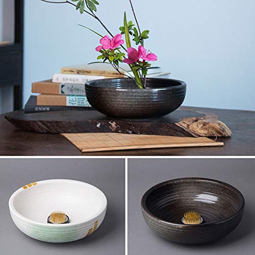 Oumefar Flower Arrangement Decoration Fixing Tool Set Flower Kenzan Iron Wire Scissor Ikebana Kenzan Japanese Flower Holder Tape Kenzan Accessories Kit