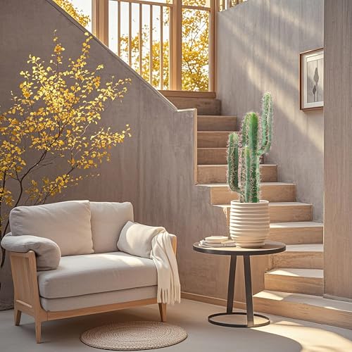 momoplant Artificial Cactus Fake Plant 30 Inch Tall Faux Cacti Plants for Home Garden Office Store Decoration - size: 30inch-green