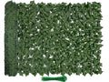 Artificial Ivy Fence Privacy Screen 120x40in UV-Anti Dense Faux Greenery Backdrop Fake Hedges Fence & Faux Ivy Vine Leaf Decoration for Patio Balcony Garden Wall Backyard Indoor Outdoor