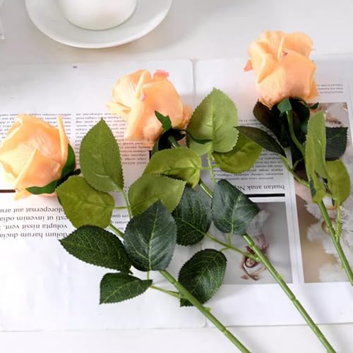 20PCS Floral Wire Stem with Leaves and 20PCS Artificial Flower Calyxes Set, for Floral Rose Arrangement, DIY Craft Bouquet Making, and Florist Supplies