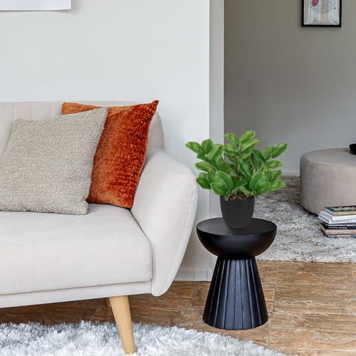 Briful Faux Plants Indoor, Artificial ZZ Plants in Black Pot Fake House Silk Plants for Home Office Dining Table Shelf Decor Bathroom Aesthetic (Green, 1Pack) - color: Black Pot Zz Plant