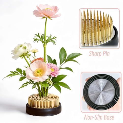 Ceramic Flower Pot Flower Arrangement Set Japanese Ikebana Floral Art Supplies Handmade Flower Bowl Decorative Flower Vase for Centerpieces (Small Black) - color: Small Black
