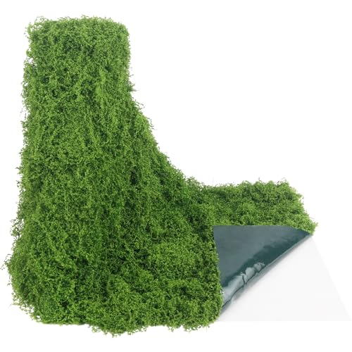 Fake Green Moss Roll Table Runner Faux Moss Adhesive Fairy Garden Grass 12" x 71" Artificial Moss for Indoor Plants Wall Crafts DIY Table Centerpieces Fairy Woodland Floral Wedding 30x180cm - size: 11.81 inches x 70.87 inches x 1.57 inches